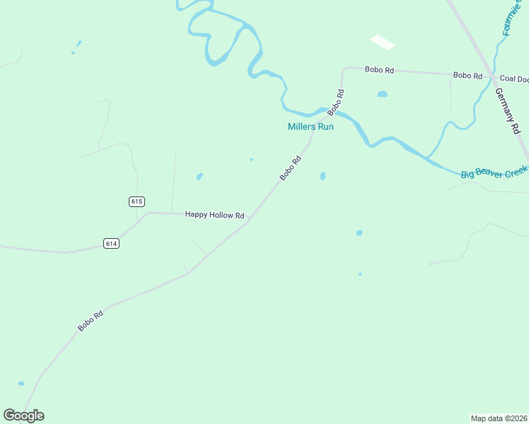 map of restaurants, bars, coffee shops, grocery stores, and more near 3140 Bobo Road in Beaver