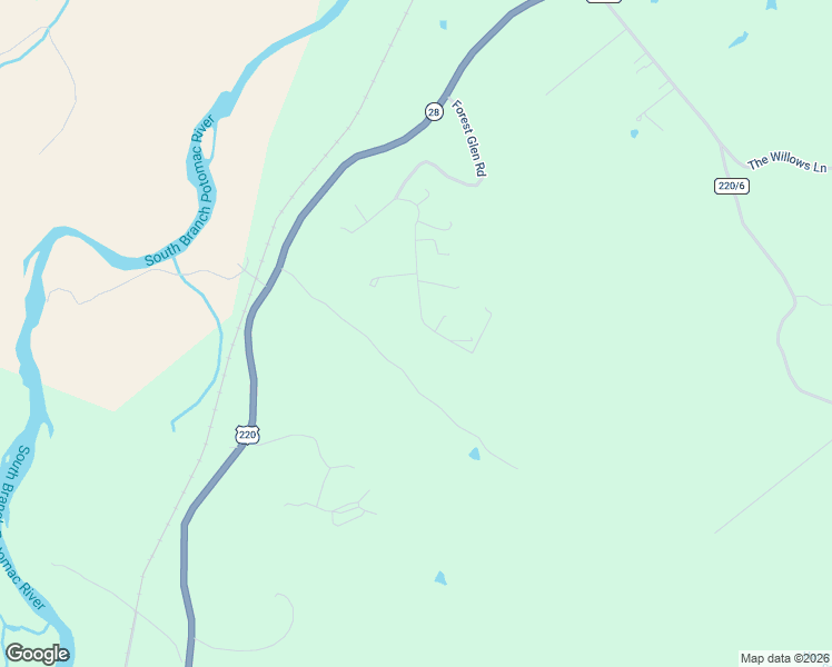map of restaurants, bars, coffee shops, grocery stores, and more near 693 Forest Glen Road in Moorefield