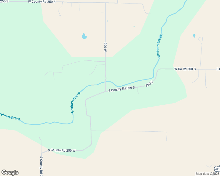 map of restaurants, bars, coffee shops, grocery stores, and more near 2603 South County Road 200 West in Versailles