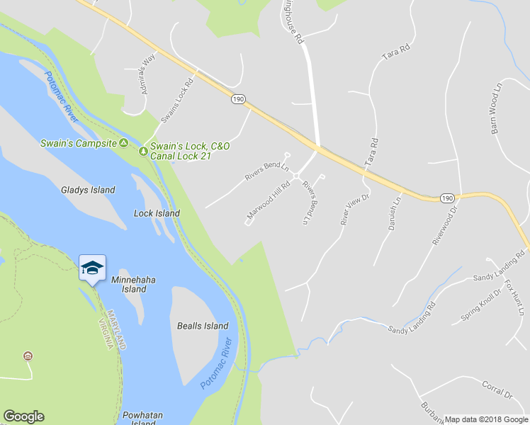 map of restaurants, bars, coffee shops, grocery stores, and more near 11208 Marwood Hill Road in Potomac