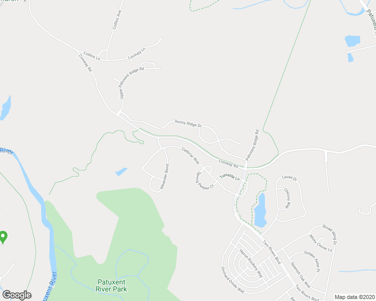 map of restaurants, bars, coffee shops, grocery stores, and more near 1486 Catbriar Way in Odenton