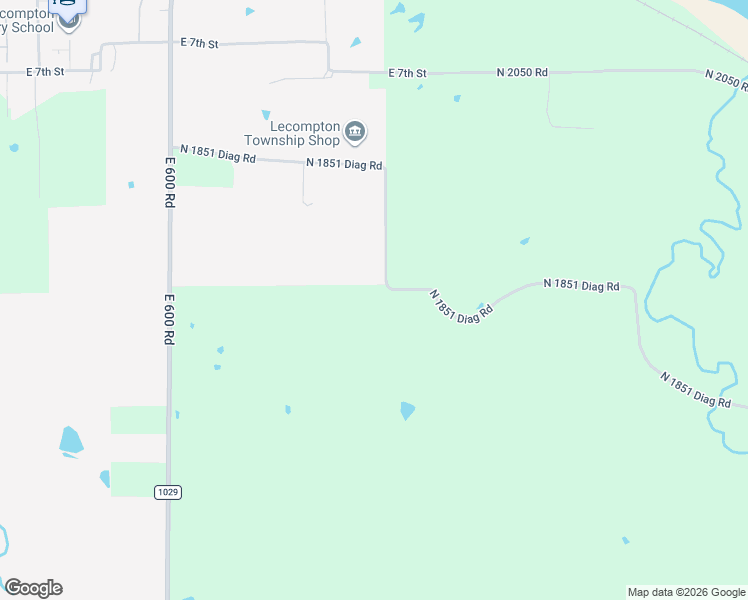 map of restaurants, bars, coffee shops, grocery stores, and more near 656 North 1851 Diag Road in Lecompton
