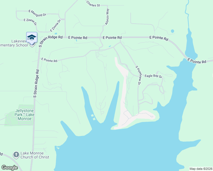 map of restaurants, bars, coffee shops, grocery stores, and more near 9375 South Pointe Retreat Drive in Bloomington