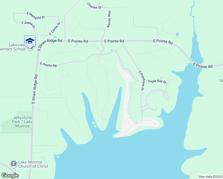 map of restaurants, bars, coffee shops, grocery stores, and more near Bay Creek Rd in Bloomington