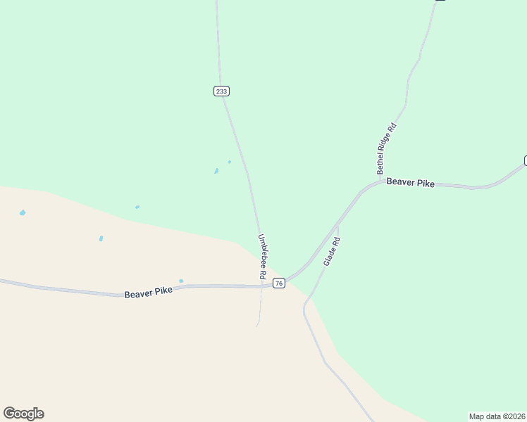 map of restaurants, bars, coffee shops, grocery stores, and more near 258 Umblebee Road in Beaver