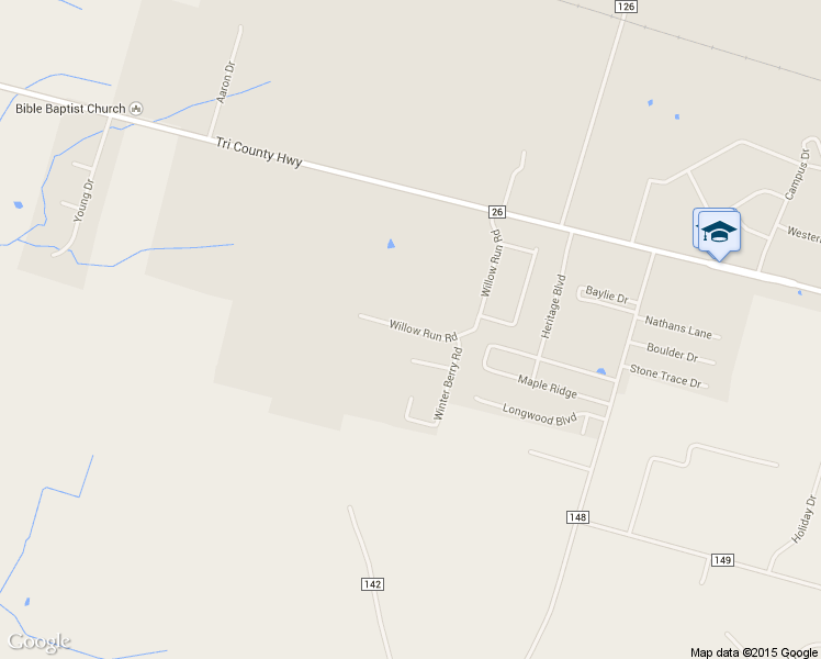map of restaurants, bars, coffee shops, grocery stores, and more near 138 Willow Run Rd in Mount Orab