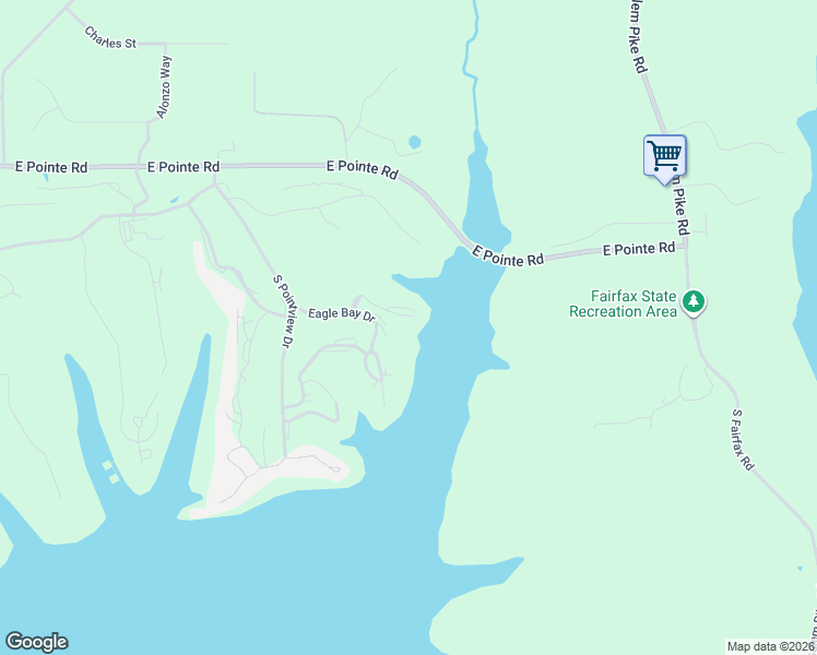 map of restaurants, bars, coffee shops, grocery stores, and more near 3942 East Eagle Bay Drive in Bloomington