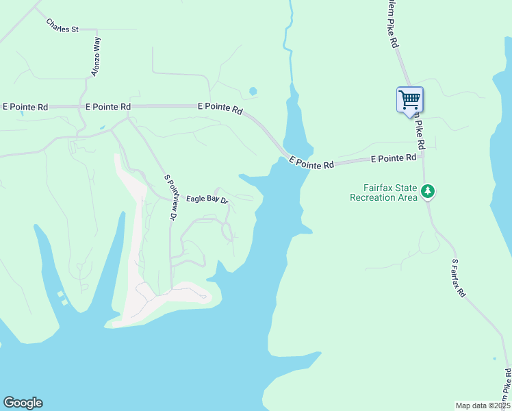 map of restaurants, bars, coffee shops, grocery stores, and more near 3942 East Eagle Bay Drive in Bloomington