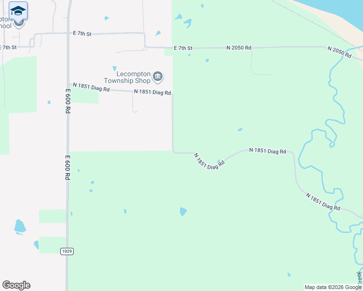 map of restaurants, bars, coffee shops, grocery stores, and more near 656 North 1851 Diag Road in Lecompton