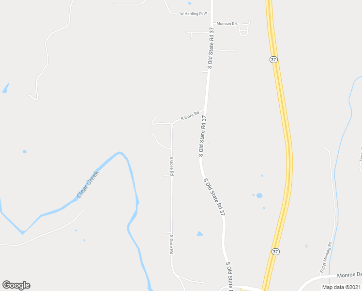 map of restaurants, bars, coffee shops, grocery stores, and more near 8767 South Gore Road in Bloomington