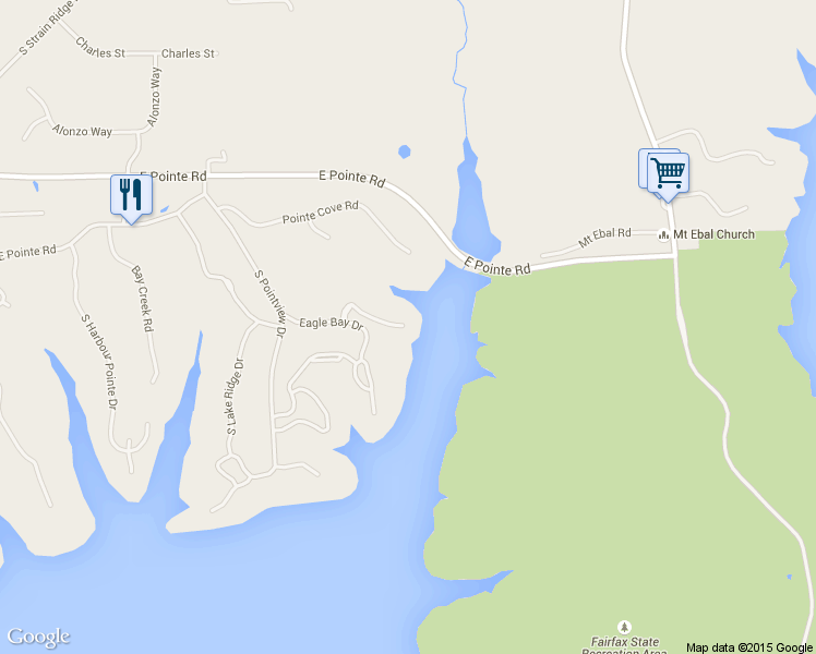 map of restaurants, bars, coffee shops, grocery stores, and more near 3942 East Eagle Bay Drive in Bloomington
