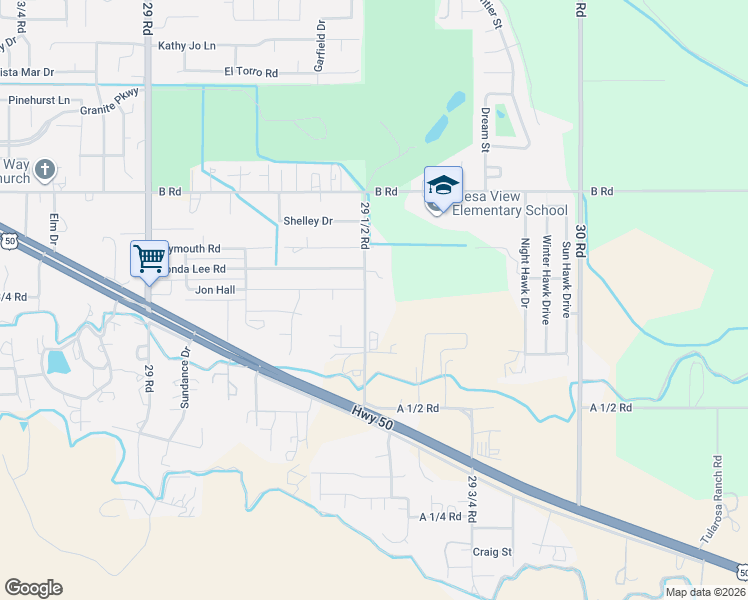 map of restaurants, bars, coffee shops, grocery stores, and more near 174 29 1/2 Road in Grand Junction