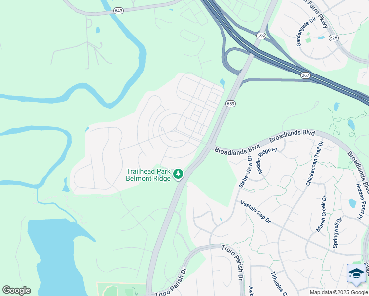 map of restaurants, bars, coffee shops, grocery stores, and more near 42559 Rosalind Street in Ashburn