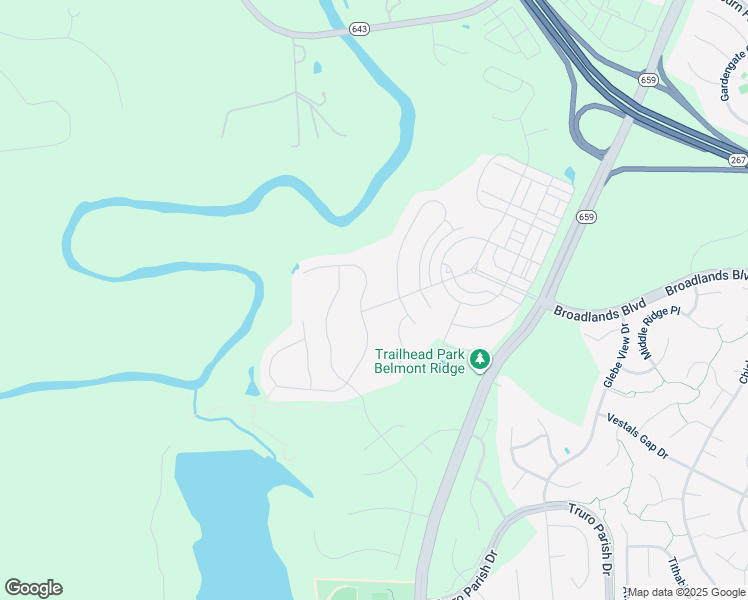 map of restaurants, bars, coffee shops, grocery stores, and more near 42430 Julia Street in Broadlands