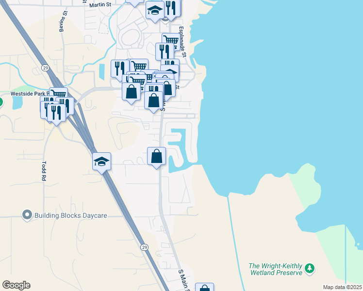 map of restaurants, bars, coffee shops, grocery stores, and more near in Lakeport