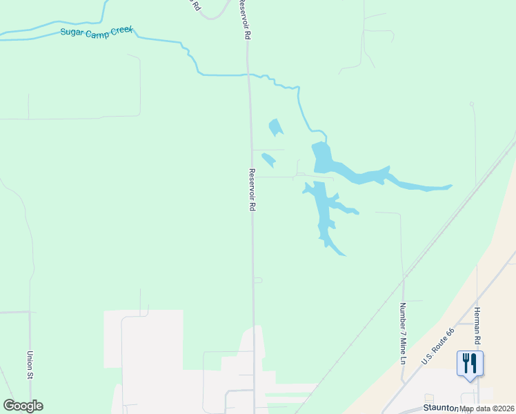 map of restaurants, bars, coffee shops, grocery stores, and more near 2202 Reservoir Road in Staunton