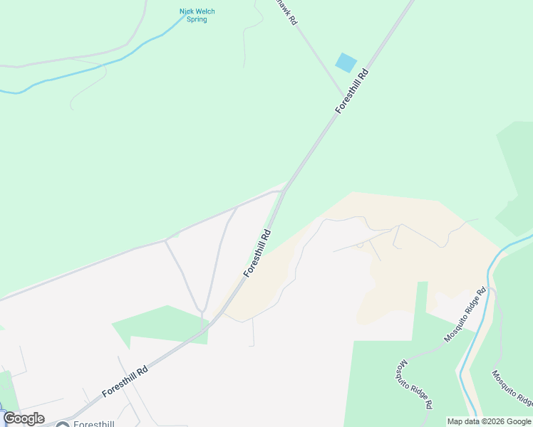 map of restaurants, bars, coffee shops, grocery stores, and more near 25681 Foresthill Road in Foresthill