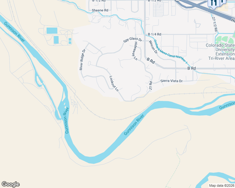 map of restaurants, bars, coffee shops, grocery stores, and more near 2675 Bangs Canyon Drive in Grand Junction