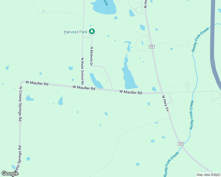 map of restaurants, bars, coffee shops, grocery stores, and more near 1705 North Moberly Drive in Columbia