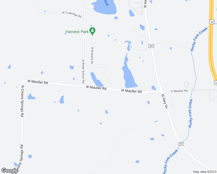 map of restaurants, bars, coffee shops, grocery stores, and more near 501 West Mauller Road in Columbia