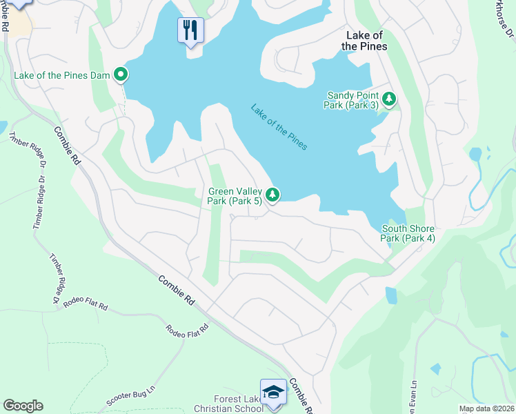map of restaurants, bars, coffee shops, grocery stores, and more near 24093 Eucalyptus Court in Auburn