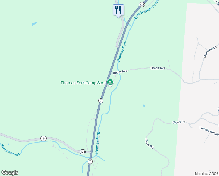 map of restaurants, bars, coffee shops, grocery stores, and more near 32100-42416 Avenue Bridge Road in Pomeroy