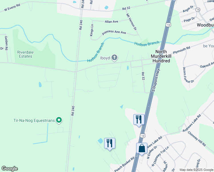 map of restaurants, bars, coffee shops, grocery stores, and more near 237 Plantation Drive in Felton