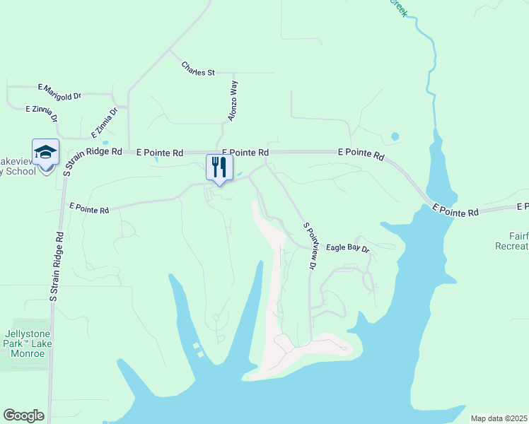 map of restaurants, bars, coffee shops, grocery stores, and more near 9064 South Pointe Ridge Lane in Bloomington