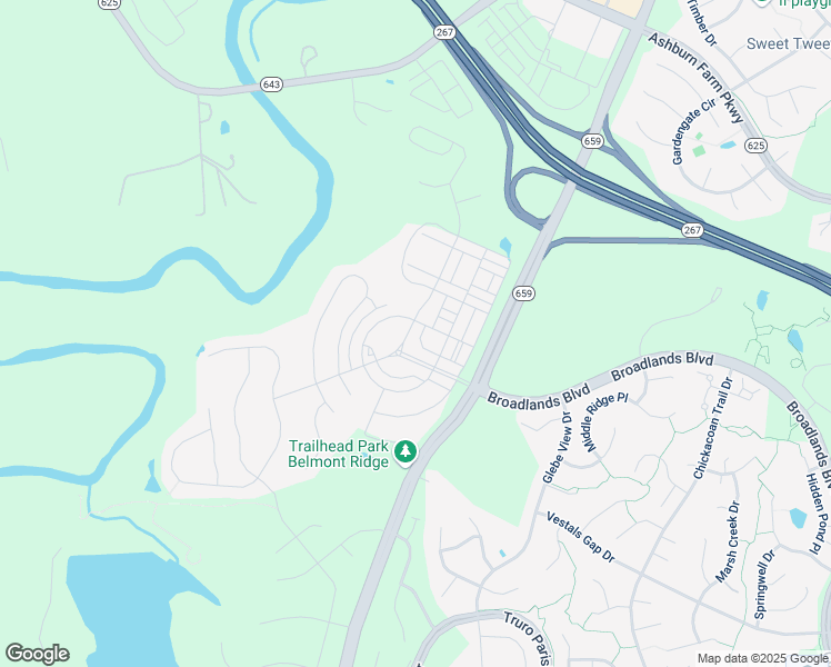 map of restaurants, bars, coffee shops, grocery stores, and more near 42563 Sunset Ridge Square in Ashburn