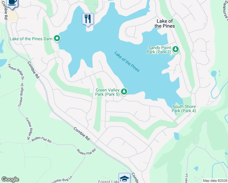 map of restaurants, bars, coffee shops, grocery stores, and more near 24053 Eucalyptus Court in Auburn
