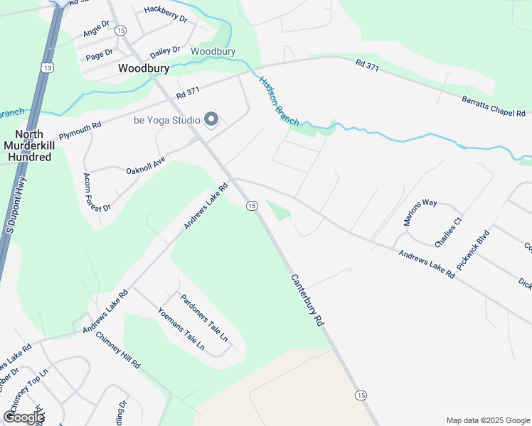 map of restaurants, bars, coffee shops, grocery stores, and more near 8970 Canterbury Road in Felton