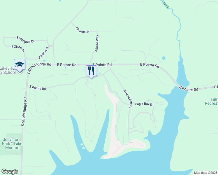 map of restaurants, bars, coffee shops, grocery stores, and more near 9022 South Pointe Ridge Lane in Bloomington