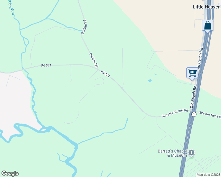 map of restaurants, bars, coffee shops, grocery stores, and more near 4588 Barratts Chapel Rd in Frederica