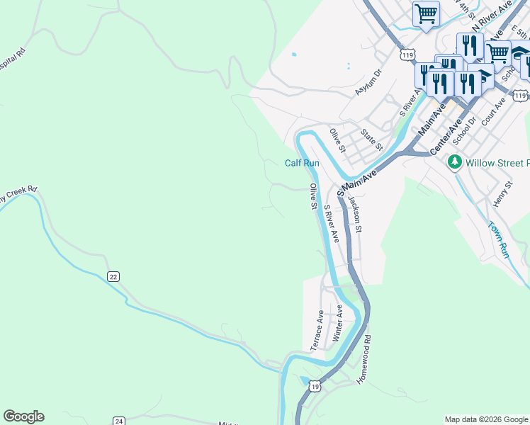 map of restaurants, bars, coffee shops, grocery stores, and more near 50 Apple Drive in Weston