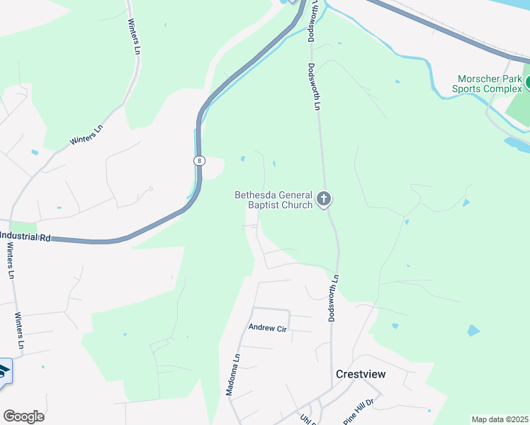 map of restaurants, bars, coffee shops, grocery stores, and more near 5021 Gary Lane in Highland Heights