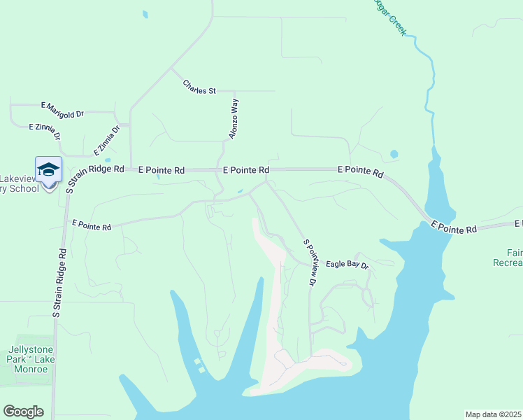 map of restaurants, bars, coffee shops, grocery stores, and more near 9022 South Pointe Ridge Lane in Bloomington