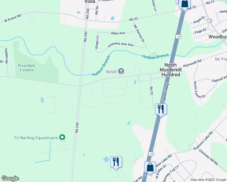 map of restaurants, bars, coffee shops, grocery stores, and more near 76 Mayflower Drive in Felton