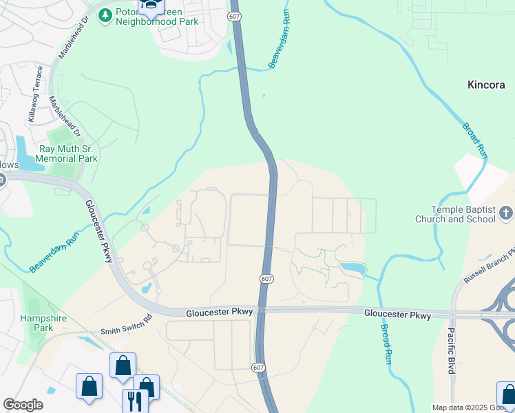 map of restaurants, bars, coffee shops, grocery stores, and more near 21000 Ashburn Crossing Drive in Ashburn