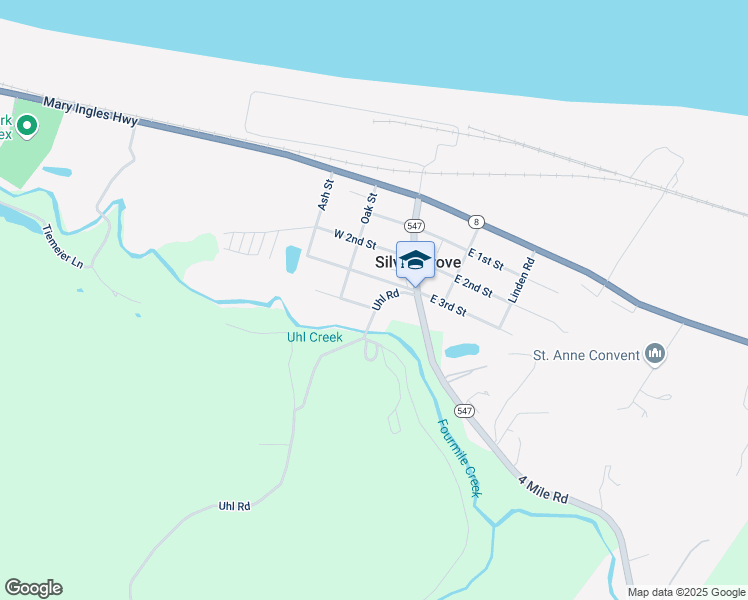 map of restaurants, bars, coffee shops, grocery stores, and more near 105 West 4th Street in Newport