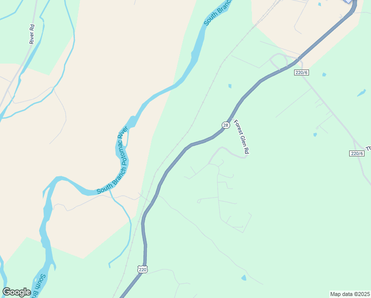 map of restaurants, bars, coffee shops, grocery stores, and more near U.S.220 in Moorefield