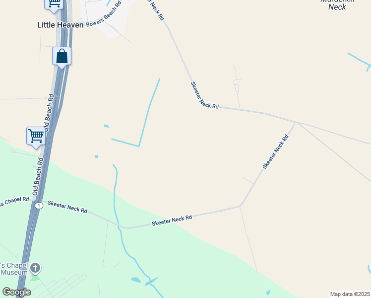 map of restaurants, bars, coffee shops, grocery stores, and more near in Frederica