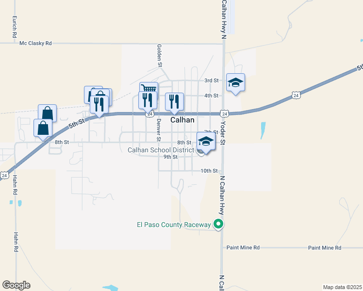444 8th Street, Calhan CO Walk Score
