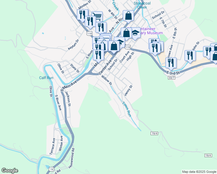 map of restaurants, bars, coffee shops, grocery stores, and more near 237 Arnold Street in Weston