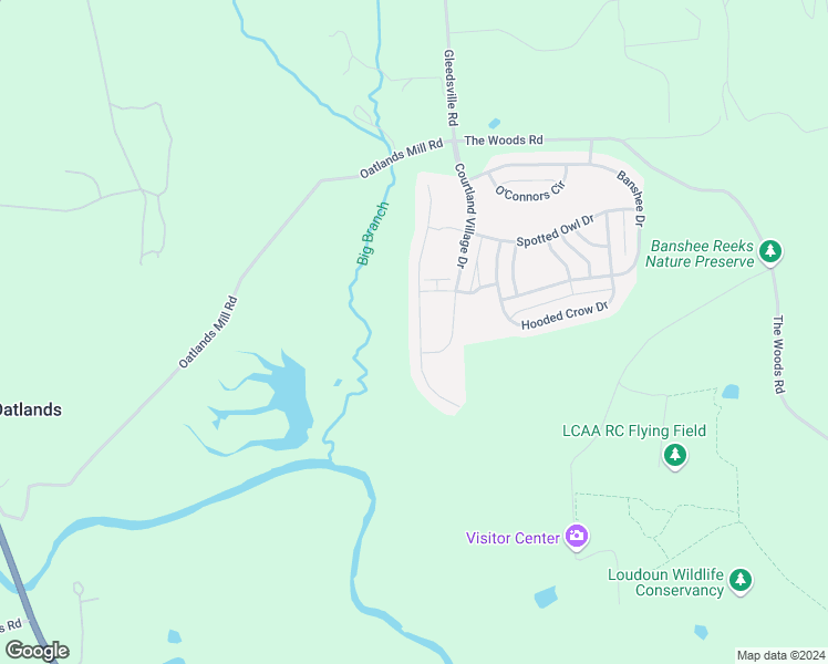 map of restaurants, bars, coffee shops, grocery stores, and more near 21063 Honeycreeper Place in Leesburg