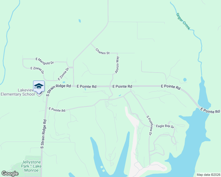 map of restaurants, bars, coffee shops, grocery stores, and more near E Pointe Rd in Bloomington