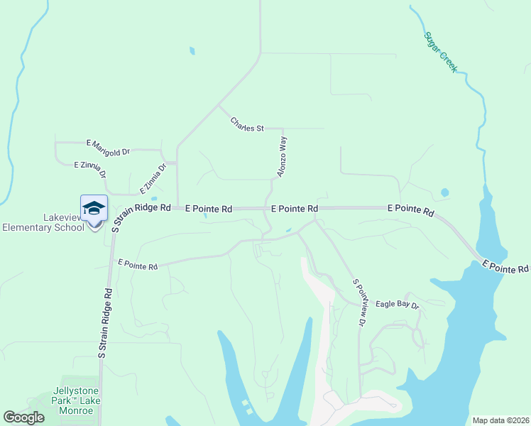 map of restaurants, bars, coffee shops, grocery stores, and more near E Pointe Rd in Bloomington