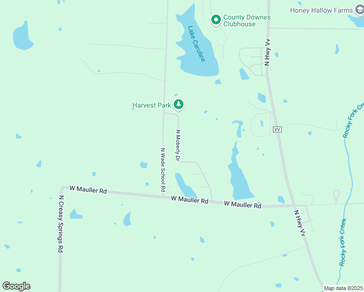 map of restaurants, bars, coffee shops, grocery stores, and more near 7209 North Moberly Drive in Columbia