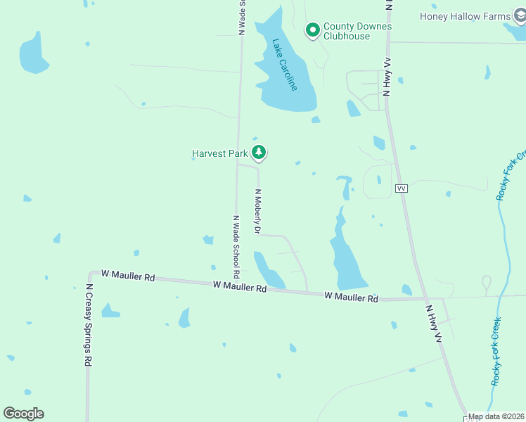 map of restaurants, bars, coffee shops, grocery stores, and more near 7216 North Moberly Drive in Columbia