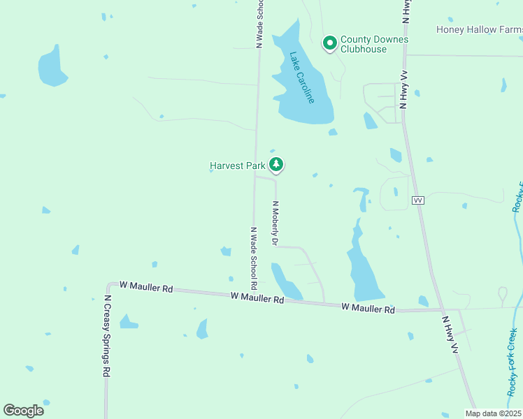 map of restaurants, bars, coffee shops, grocery stores, and more near 7309 North Moberly Drive in Columbia