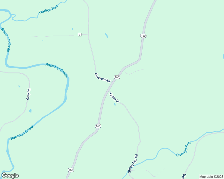 map of restaurants, bars, coffee shops, grocery stores, and more near 46556 Ohio 160 in Vinton